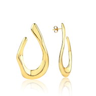 Meucci Náušnice Fajfka gold - Earrings