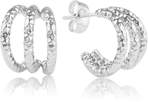 Meucci Half-Circle Snake Earrings - Earrings - Main image