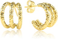Meucci Náušnice Hadí půlkruh gold - Earrings