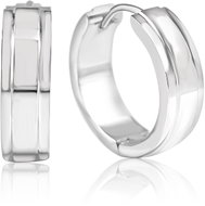 Meucci Náušnice Kroužky rovná linie - Earrings