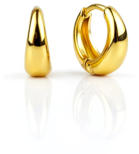 Meucci Náušnice Malé kapky gold - Earrings - Main image