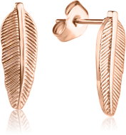 Meucci Náušnice Pírko rose gold - Earrings