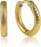 Meucci Náušnice s hadím vzorem gold - Earrings