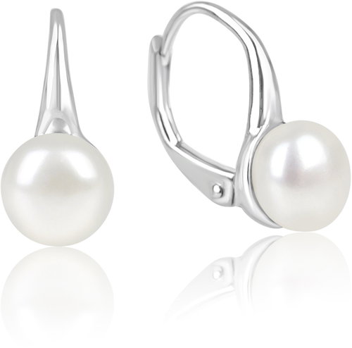 Meucci Silver Earrings with River Pearls (Ag 925/1000, 3g) - Earrings - Main image