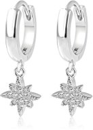 Meucci Stříbrné náušnice Večernice se zirkony (Ag 925/1000, 3 g) - Earrings