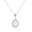 OPAL DROP Pendant with Zircons, White, without Chain (Ag 925/1000, 3g)
