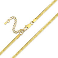 Meucci Nastavitelný plochý řetízek SNAKE GOLD - Chain Necklace