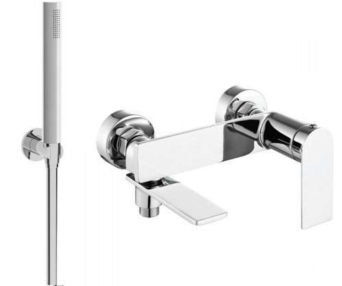MEXEN Zero SET bath mixer with accessories R70, silver (7113R70-00) - Tap - Main image