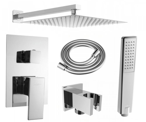 MEXEN Uno DR72 Shower Set for concealed installation, silver (71435DR72-00) Main image MEXEN Uno DR72 Shower Set for concealed installation, silver (71435DR72-00) - Shower Set - Main image