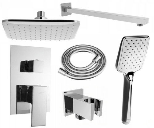 MEXEN Uno DR62 shower set with concealed shower, silver (71435DR62-00) - Shower Set - Main image