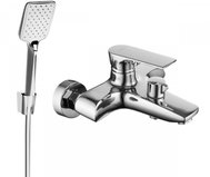 MEXEN Axel R62 bath mixer with accessories, silver (7383R62-00) - Tap
