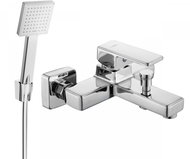 MEXEN Cetus R45 Set bath mixer with shower, silver (74433R45-00) - Tap