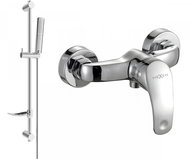 MEXEN Fabia DF72 shower mixer with accessories, silver (74654DF72-00) - Shower Set