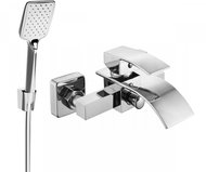 MEXEN Aries R62 bath mixer with accessories, silver (74483R62-00) - Tap