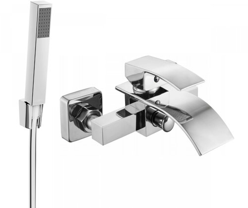 MEXEN Aries R77 bath mixer with accessories, silver (74483R77-00) - Tap - Main image