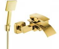 MEXEN Aries R45 bath mixer with accessories, gold (74483R45-50) - Tap