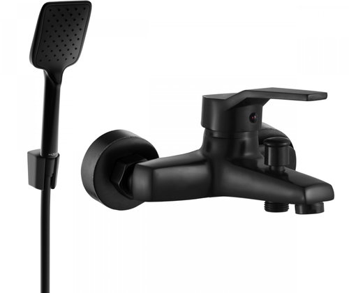 MEXEN Caro R62 bath mixer with shower, black (74663R62-70) - Tap - Main image