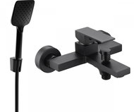 MEXEN Uno R62 bath mixer with shower, black (7143R62-70) - Tap