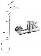MEXEN Erik shower set with mixer Kama, silver (72540205-00) - Shower Set