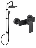 MEXEN Tord shower column including Alexa shower mixer, black (71240200-70) - Shower Set