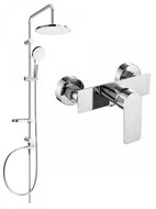 MEXEN Erik shower column including Alexa shower mixer, silver (71240205-00) - Shower Set