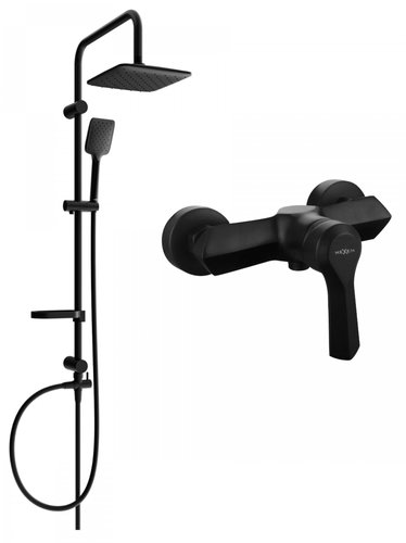 MEXEN Sven shower column including shower mixer Sabre, black (72140262-70) - Shower Set - Main image