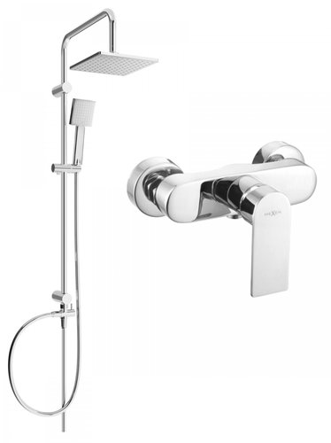 MEXEN Tord Shower Column Including Shower Faucet Royo, Silver (72240200-00) - Shower Set - Main image
