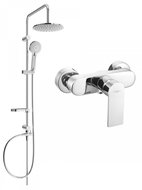 MEXEN Carl Shower Column Including Shower Faucet Royo, Silver (72240240-00) - Shower Set