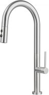 DEANTE Olfato Kitchen Faucet in steel, with pull-out spout, 2 types of current ( BQO_F72M ) - Tap
