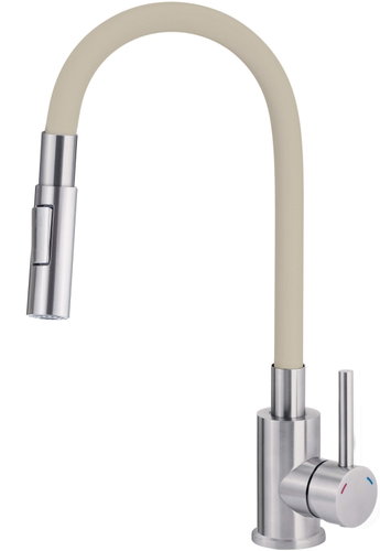 DEANTE Luno Sink mixer, elastic, stainless steel / beige ( BOC_5740 ) - Tap - Main image