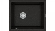 MEXEN Pedro granite sink 560 × 460 mm, black / metallic gold - Granite Sink