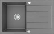 MEXEN Bruno granite sink 795 × 495 mm, grey - Granite Sink