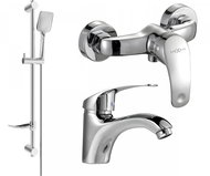 MEXEN Fabia DF62 Set of basin and shower mixer with accessories, chrome 746504DF62 - 00 - Tap