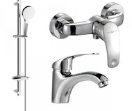 MEXEN Fabia DB05 Set of basin and shower mixer with accessories, chrome 746504DB05 - 00 - Tap