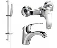 MEXEN Fabia DB72 Set of basin and shower mixer with accessories, chrome 746504DB72 - 00 - Tap