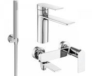 MEXEN Zero SET basin + bath mixer with accessories R70, chrome 71103R70-00 - Tap