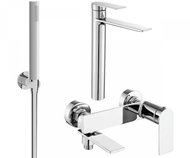 MEXEN Zero SET basin + bath mixer with accessories R70, chrome 71113R70-00 - Tap