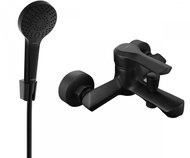 MEXEN Saber R05 bath mixer with shower set, black (7213R05-70) - Tap