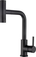 Laveo Rotaro freestanding sink mixer with pull-out multifunction spout, black (BLR_769D) - Tap