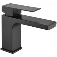 Laveo Kvadrato pedestal basin mixer, black (BLQ_722D) - Tap
