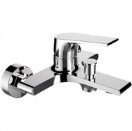 Laveo Plato wall-mounted bath mixer without accessories, chrome (BLY_010D) - Tap