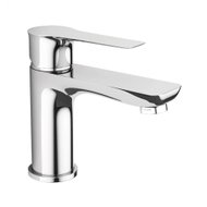 Laveo Raila pedestal basin mixer with spout, chrome (BLL_022D) - Tap
