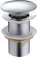 MEXEN Knob stopper without overflow, round, chrome - Sink Waste Outlet