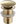 Crank-stopper without overflow, round, gold