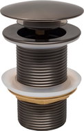 MEXEN Handle-stopper without overflow, round, graphite - Sink Waste Outlet
