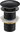 Handle-stopper without overflow, round, black
