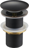 MEXEN Handle-stopper without overflow round, old black - Sink Waste Outlet