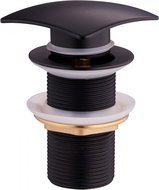 MEXEN Crank-stopper without overflow, square black (79916-70) - Sink Waste Outlet