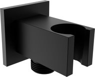 MEXEN Shower holder Cube, fixed, with spout, black - Shower Holder