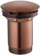 OMNIRES Crank handle stopper for washbasin with and without overflow copper retro - Sink Waste Outlet